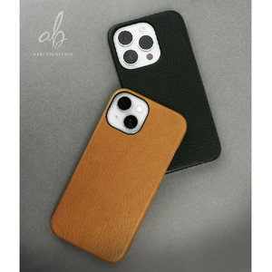 ABBI SIGNATURE iPhone 14 Pro用VINTAGE イタリアンレザーバックカバー ブラック ABS24074I14PBK-イメージ19