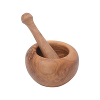 リビングカマトク ドリス・オリーブ ラウンドモルタ&ペストル 16cm FC204KZ-0313600