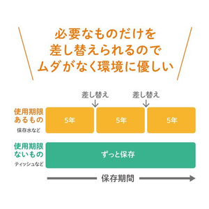 キングジム 差し替え式 災害対策セット 待機～帰宅 FCD004G-STKS-100-イメージ7