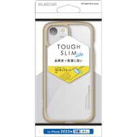 エレコム iPhone 15用TOUGH SLIM LITE フレームカラー カフェオレ PM-A23ATSLFCBE