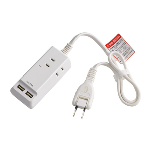 エルパ 耐雷USBコード付きタップ(2.5m) WL-2225SU エルパ 耐雷USBコード付きタップ(2.5m) WL-2225SU