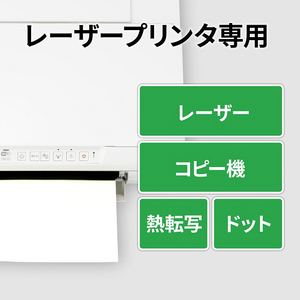 エーワン ラベルシール 屋外でも使えるサインラベルレーザープリンタ再生PETツヤ消フィルム白A4 95面 34074-イメージ7
