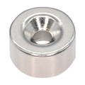 トラスコ ネオジム丸形磁石　皿ねじ穴付　外径９ｍｍ×５ｍｍ　Ｍ２　１個入 TRUSCO　ネオジム磁石（丸形皿ねじ穴付） T09R05-M2