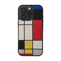 Man & Wood iPhone 16 Pro用MagSafe対応天然木ケース Mondrian Wood I27074I16PR