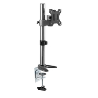 朝日木材 13V～32V推奨 モニターアーム デスク取付タイプ WALL FIT MOUNT シルバー DAR003