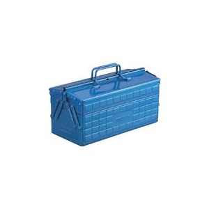 トラスコ中山 TRUSCO　2段工具箱　350X160X215　ブルー ST-350-B-イメージ1