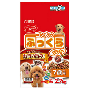 サンライズ ゴン太のふっくらソフト 7歳以上用 2．7kg ｺﾞﾝﾀﾉﾌﾂｸﾗｿﾌﾄ7ｻｲｲｼﾞﾖｳ2.7KG-イメージ1