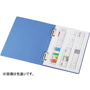 リヒトラブ パンチレスファイルZ式 A3タテ 背幅20mm 藍 10冊 1箱(10冊) F836036-F-312(172S)-イメージ3