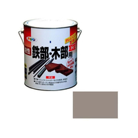 アサヒペン 油性鉄部木部用EX 1.6L ライトグレー FC661NV