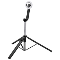 エレコム スマートフォン用マグネット三脚(Bluetoothリモコン付き) ブラック P-STSRM01100BK