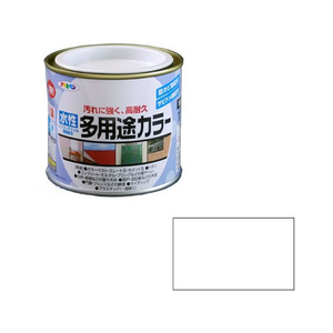 アサヒペン 水性多用途カラー 1／5L 白 FC646PM-イメージ1