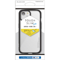 エレコム iPhone 15用TOUGH SLIM LITE フレームカラー ブラック PM-A23ATSLFCBK