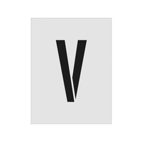 アイマーク ステンシル V 文字サイズ250×125mm FC808JD-8186171