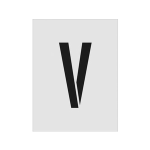 アイマーク ステンシル V 文字サイズ250×125mm FC808JD-8186171-イメージ1