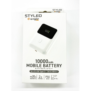 STYLED 10000mAhモバイルバッテリーPD20W オリジナル ESLT-MBP100-WE5-イメージ2