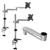 朝日木材 モニターアーム デスク取付タイプ DAR-003用オプション WALL FIT MOUNT シルバー DAR-003-OPA-イメージ2