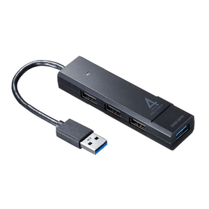 サンワサプライ USB3．1 Gen1+USB2．0コンボハブ ブラック USB-3H421BK-イメージ1