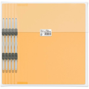 プラス フラットファイル 樹脂とじ具 10冊A4-Sイエロー FCF483T-NO.021S/79-437-イメージ2