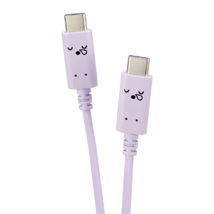 エレコム しろちゃんUSB Type-C(TM)ケーブル 2．0m スリーピー(パープル×ブラック) MPA-CCF20PUF-イメージ8