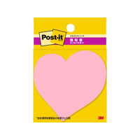 3M ポストイット ふせん 強粘着 ハート 69mm×69mm 3冊 FCF987T-SSS-HEU
