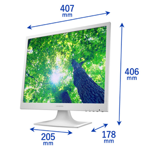 I・Oデータ 19型スクエア液晶ディスプレイ ホワイト LCD-SAX191DW-イメージ2