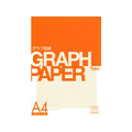 SAKAEテクニカルペーパー グラフ用紙 A4 1ミリ方眼上質オレンジ色 50枚 FC73616-A4-13