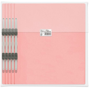 プラス フラットファイル 樹脂とじ具 10冊A4-Sピンク FCF484T-NO.021S/79-438-イメージ2
