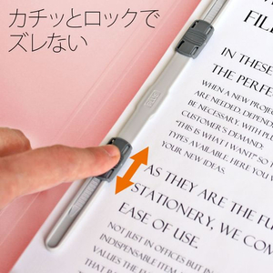 プラス フラットファイル 樹脂とじ具 10冊A4-Sピンク FCF484T-NO.021S/79-438-イメージ9
