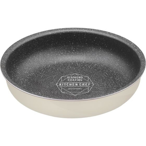 アイリスオーヤマ ダイヤモンドコートパン IHフライパン 20cm アイボリー FC631SR-DCI-T20F-イメージ1