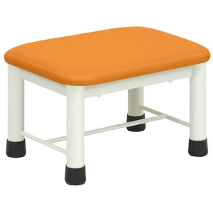 高田ベッド 足踏み台(ミニステップ)ビニルレザーオレンジ 25cm FCG346P-23-2769-0210-イメージ1