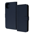 レイアウト AQUOS wish4用Like standard 耐衝撃 手帳型レザーケース シンプル マグネット ダークネイビー RT-AQL2ELC1/DN