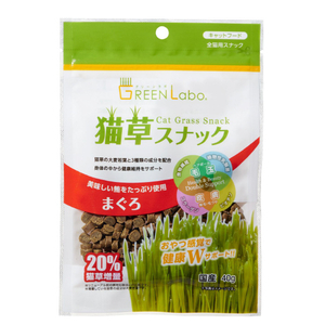 エイムクリエイツ 猫草スナック まぐろ味 40g グリーンラボ GLﾈｺｸｻｽﾅﾂｸﾏｸﾞﾛｱｼﾞ40G-イメージ1