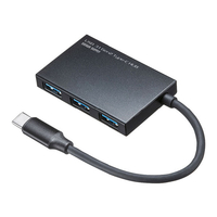 サンワサプライ USB3．1 Gen2対応 Type-Cハブ USB-3TCH18BK