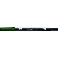 トンボ鉛筆 デュアルブラッシュペン ABT Dark Green F039983-AB-T277