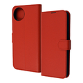 レイアウト AQUOS wish4用Like standard 耐衝撃 手帳型レザーケース シンプル マグネット レッド RT-AQL2ELC1/R