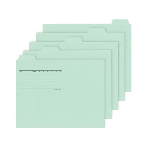 プラス 5カットフォルダー A4 ブルー 5枚(1～5山×1セット) F829161-87385-イメージ2