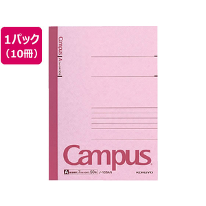 コクヨ キャンパスノート A5 A罫・普通横罫 50枚 10冊 FCS2219-ﾉ-105AN-イメージ1