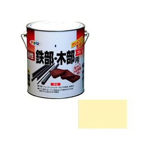 アサヒペン 油性鉄部木部用EX 1.6L アイボリー FC663NV-イメージ1