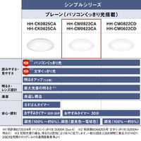 パナソニック HH-CM0823CA ～8畳 LEDシーリングライト パルックLED