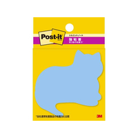 3M ポストイット ふせん 強粘着 ネコ 52mm×69mm 3冊 FCF988T-SSS-NEU