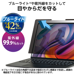 エレコム Surface Laptop 7 13．8インチ用のぞき見防止フィルター EF-MSL7SPFNSK-イメージ6