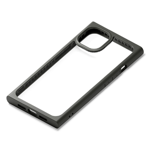 PGA iPhone 13用ガラスタフケース(スクエア) ブラック PG-21KGT05BK-イメージ1