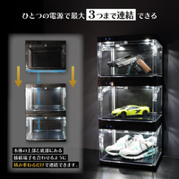 サンコー EBOX24HBK 自動開閉プレミアムショーケース ブラック