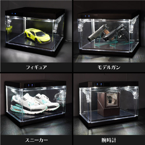 サンコー 自動開閉プレミアムショーケース ブラック EBOX24HBK-イメージ6