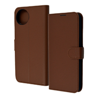 レイアウト AQUOS wish4用Like standard 耐衝撃 手帳型レザーケース シンプル マグネット ブラウン RT-AQL2ELC1/DK