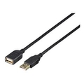BUFFALO USB2．0延長ケーブル カーボン素子ねり込みタイプ 1m ブラック BSUAAFR210BK