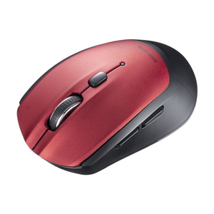 サンワサプライ BluetoothブルーLEDマウス(5ボタン) レッド MA-BB509R-イメージ1