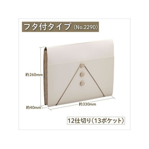 キングジム サクッと整理ドキュメントファイル フタ付 A4 白 FCD062G-2290-W-イメージ10
