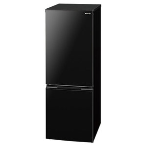 SHARP 179L 2ドア冷蔵庫 e angle select ブラック系 SJ18E3B-イメージ2