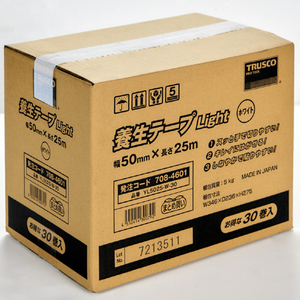 トラスコ 養生テープＬｉｇｈｔ ホワイト ５０ｍｍ巾ｘ２５ｍ ３０巻入り YL5025-W-30-イメージ7